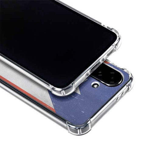 Puerto Rico Flag Distressed Galaxy A36 5G Clear Case